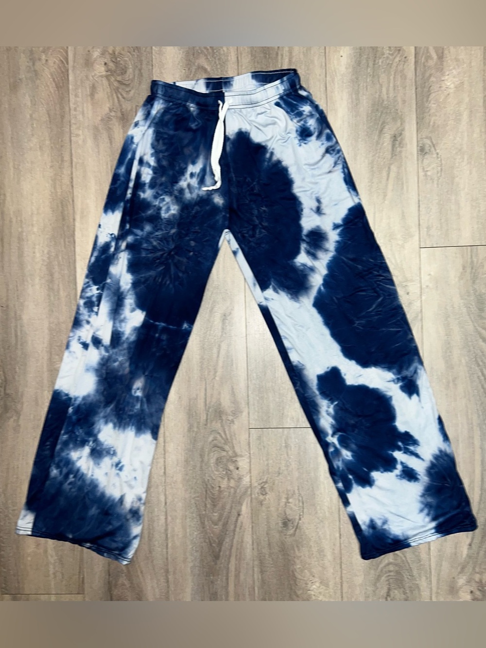 Hello Mello Dyes The Limit Blue Tye Dye Lounge Sweatpants Medium/Large